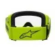 Мотокрос очила ALPINESTARS VISION 3 WORDMARK YLW CLEAR – Широко зрително поле и защита от замъгляване