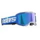 Мотокрос очила Alpinestars Vision 5 Blaze Blue Mirror-Blue – антифог очила с огледална синя плака и UVA защита