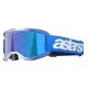 Мотокрос очила Alpinestars Vision 5 Blaze Blue Mirror-Blue – антифог очила с огледална синя плака и UVA защита
