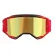 Мотокрос очила Alpinestars Vision 5 Blaze Red Mirror-Gold – антифог очила с огледална златна плака и UVA защита
