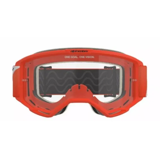 Мотокрос очила Alpinestars Vision 5 Corp Orange Clear – антифог очила с UV защита