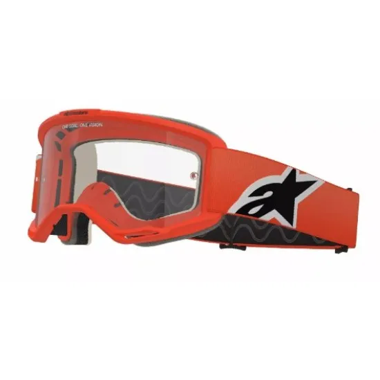 Мотокрос очила Alpinestars Vision 5 Corp Orange Clear – антифог очила с UV защита