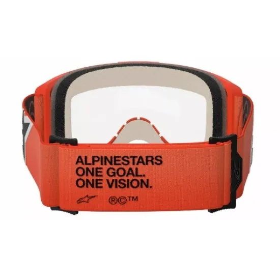 Мотокрос очила Alpinestars Vision 5 Corp Orange Clear – антифог очила с UV защита