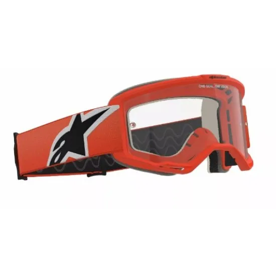 Мотокрос очила Alpinestars Vision 5 Corp Orange Clear – антифог очила с UV защита