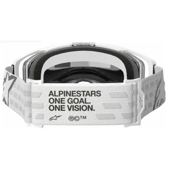 Мотокрос очила ALPINESTARS VISION 8 CORP WHT MIRROR-SILVER – Широко зрително поле и защита от замъгляване