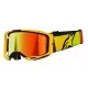 Мотокрос очила ALPINESTARS VISION 8 CORP YLW/PINK MIRROR-RED – Широко зрително поле и защита от замъгляване