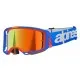 Мотокрос очила Alpinestars Vision 8 Wordmark BL/ORG Mirror-Red – антифог очила с UV защита