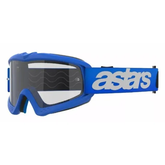 Детски мотокрос очила ALPINESTARS VISION BLAZE BLUE CLEAR – Защита и широк зрителен ъгъл