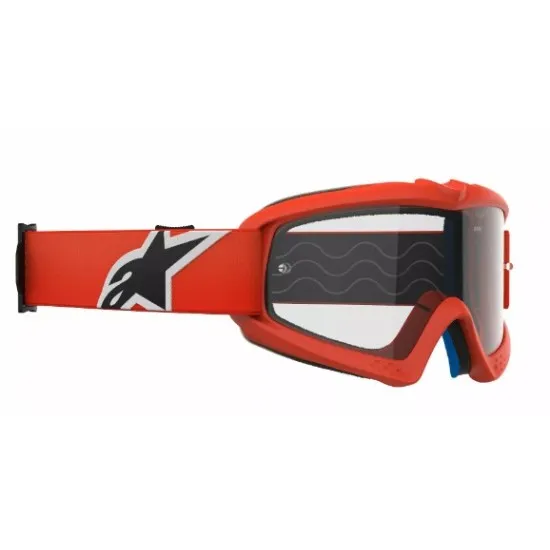 Детски мотокрос очила ALPINESTARS VISION CORP ORANGE CLEAR – Широко зрително поле и UV защита