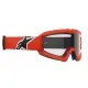 Детски мотокрос очила ALPINESTARS VISION CORP ORANGE CLEAR – Широко зрително поле и UV защита