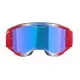Мотокрос очила Alpinestars Vision 5 Corp Red/White/Blue Mirror-Blue – с огледална синя плака и RAM-AIR система