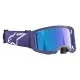 Мотокрос очила ALPINESTARS VISION 8 CORP PURPLE MIRROR-BLUE – Поликарбонатна плака и широк зрителен обхват