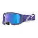 Мотокрос очила ALPINESTARS VISION 8 CORP PURPLE MIRROR-BLUE – Поликарбонатна плака и широк зрителен обхват