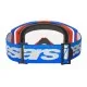 Мотокрос очила Alpinestars Vision 8 Wordmark Blue/Orange Clear – с RAM-AIR система и 3D многослойна пяна
