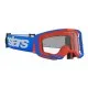 Мотокрос очила Alpinestars Vision 8 Wordmark Blue/Orange Clear – с RAM-AIR система и 3D многослойна пяна