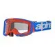 Мотокрос очила Alpinestars Vision 8 Wordmark Blue/Orange Clear – с RAM-AIR система и 3D многослойна пяна