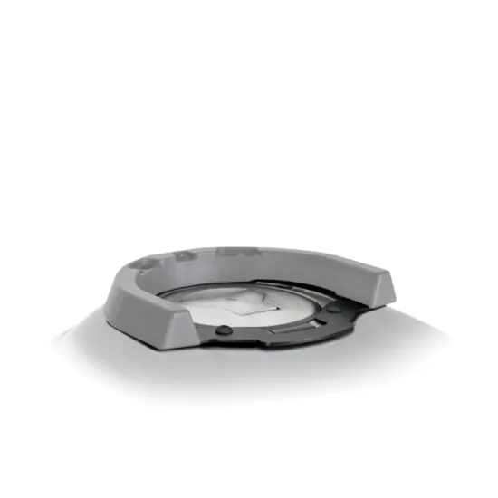 Сив метален адаптерен пръстен SHAD с монтажни скоби и винтове за Yamaha Tenere 700