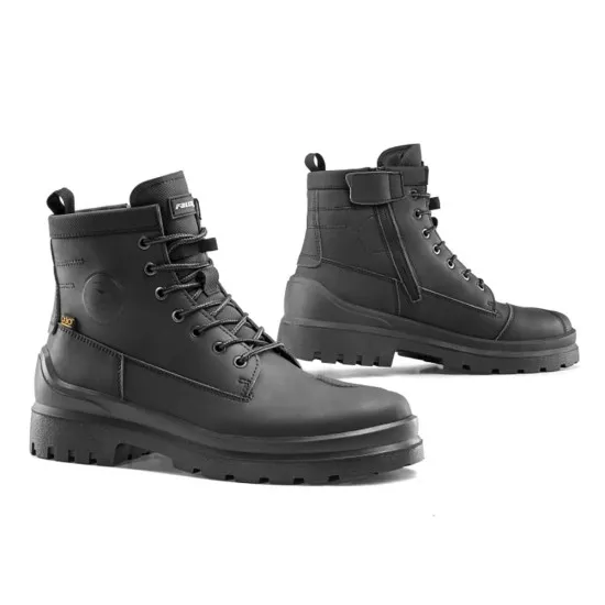 Мото ботуши FALCO SCOUT BLACK – с водоустойчива мембрана и подметка Vibram