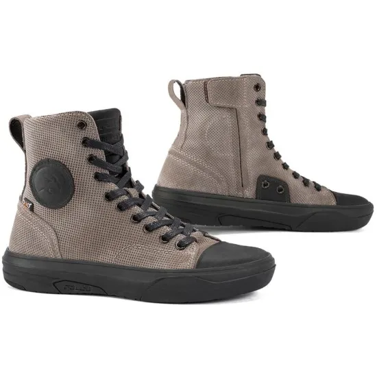 FALCO LENNOX 3 SAND GREY – мото боти с D3O протектори и водоустойчива мембрана в сиво