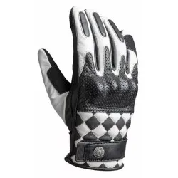Кожени ръкавици JOHN DOE TRACKER RACE LEATHER WHITE/BLACK