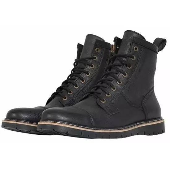 Мото боти JOHN DOE ROVER LEATHER BLACK от винтидж кравешка кожа