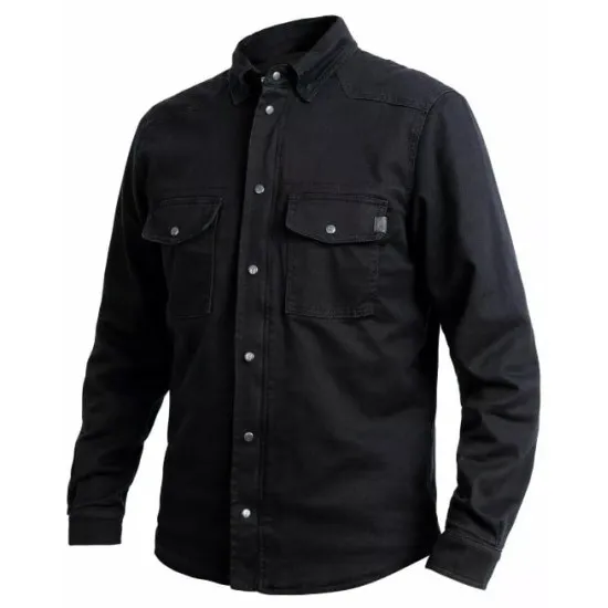 Протекторна риза JOHN DOE MOTOSHIRT BLACK – сигурност и стил за мотоциклетисти