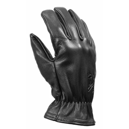 Кожени ръкавици John Doe Freewheeler Leather Black – ръчно изработени мото ръкавици от естествена кожа