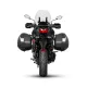 Kawasaki Versys 1000 в червено и черно с монтирани черни SHAD куфари - странични и заден куфар със система 3P