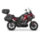 Kawasaki Versys 1000 в червено и черно с монтирани черни SHAD куфари - странични и заден куфар със система 3P