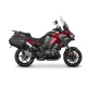 Kawasaki Versys 1000 в червено и черно с монтирани черни SHAD куфари - странични и заден куфар със система 3P
