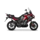 Kawasaki Versys 1000 в червено и черно с монтирани черни SHAD куфари - странични и заден куфар със система 3P