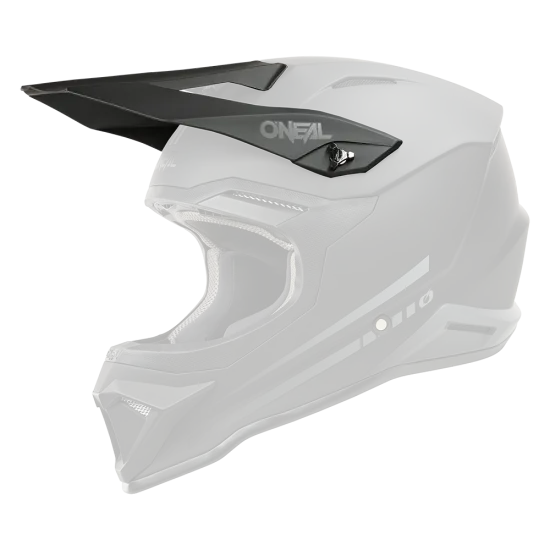 Козирка за каска Oneal 1SERIES SOLID BLACK - Мотокрос аксесоари от марка ONeal