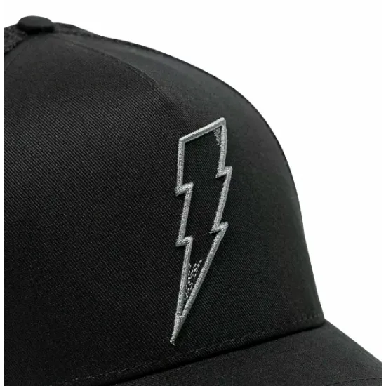 Шапка John Doe Trucker Flash Black – регулируема шапка тип Snapback с козирка