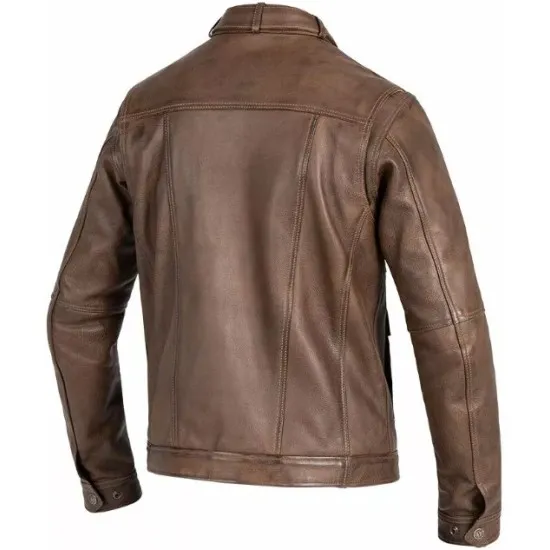 Кожено мото яке JOHN DOE DRIFTER Brown с класическа визия и AAA защита