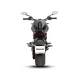 Черна пасажерска облегалка SHAD монтирана на Ducati Diavel 1262 с черна тапицерия и метална стойка