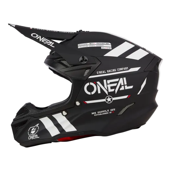 Мотокрос каска O'NEAL 5SERIES WARHAWK V.25 BLACK – иновативна защита и стил