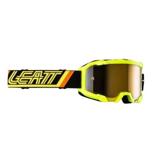 Мотокрос очила Leatt Velocity 4.5 Iriz Citrus Bronze UC 68% с WideVision и огледална Iriz плака