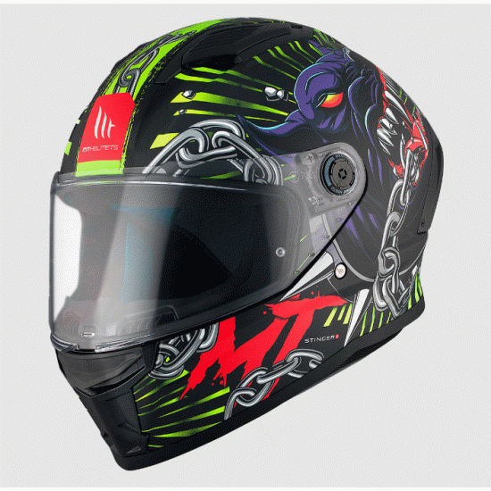 Каска MT STINGER 2 AKIN A3 MATT – модерна мото каска с HIRP технология