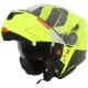 Отваряема каска MT GENESIS TALO C3 Gloss Yellow Fluo с HIRP черупка и вграден слънчев визьор