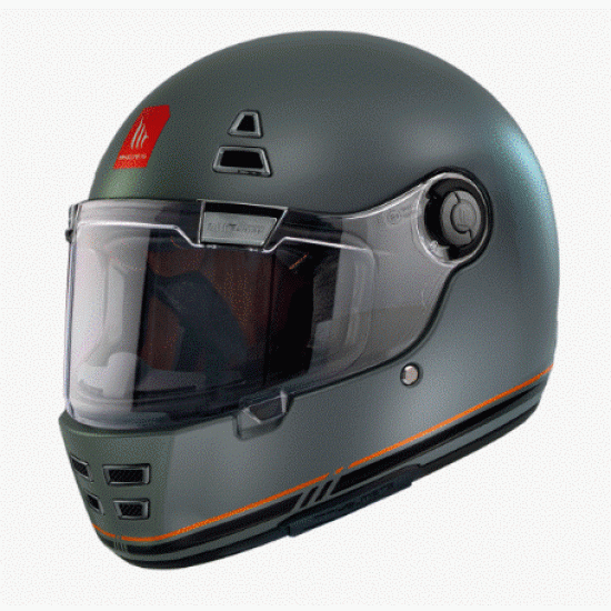 Каска MT JARAMA SV C4 Solid Matt Gray с HIRP черупка и вграден слънчев сенник