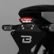 Черна задна светлина Barracuda Mini Tiger LED с опушен корпус, червени LED диоди и интегрирано осветление за регистрационен номер