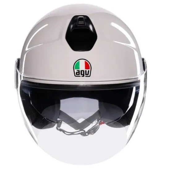 Каска AGV ETERES MONO MATERIA WHITE - отворена каска за градско каране