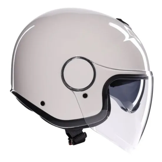 Каска AGV ETERES MONO MATERIA WHITE - отворена каска за градско каране