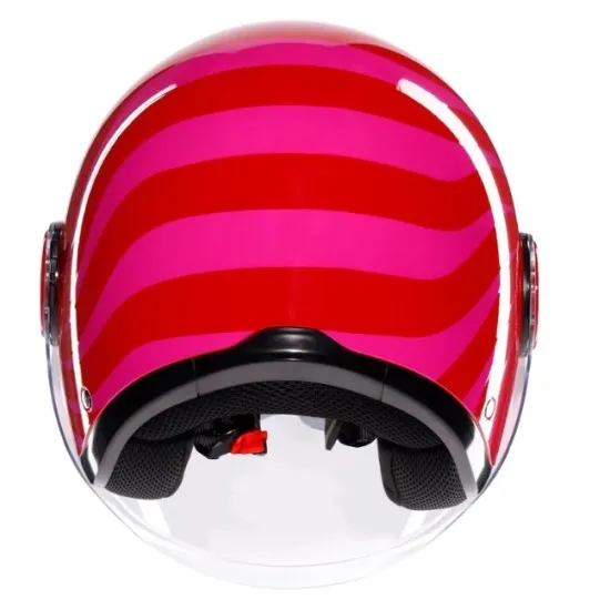 Каска AGV ETERES TROPEA RED/PINK - отворена каска за градско каране
