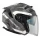 Скутер каска Premier JT5 Carbon MA 8 BLACK/WHITE – карбонова каска с двойни визьори и Bluetooth поддръжка