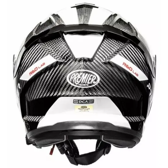 Скутер каска Premier JT5 Carbon MA 8 BLACK/WHITE – карбонова каска с двойни визьори и Bluetooth поддръжка