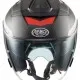 Скутер каска Premier JT5 Carbon MA BLACK/RED – карбонова каска с двоен визьор и вентилация