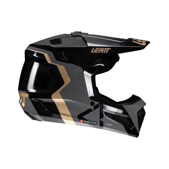 Детска мотокрос каска Leatt Kit Moto 7.5 Black V25 с ECE 22.06 и 360° Turbine