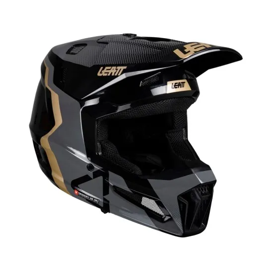 Детска мотокрос каска Leatt Kit Moto 7.5 Black V25 с ECE 22.06 и 360° Turbine