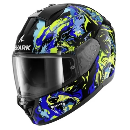 SHARK RIDILL 2 RAGING BEAST – каска с слънчеви очила и нов дизайн Black Blue Green
